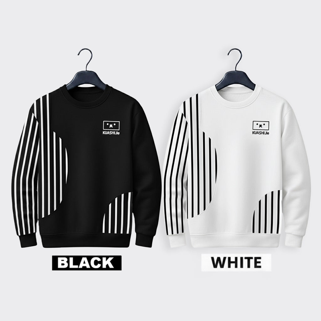 Premium K-103 Sweatshirt for Men - Black & White