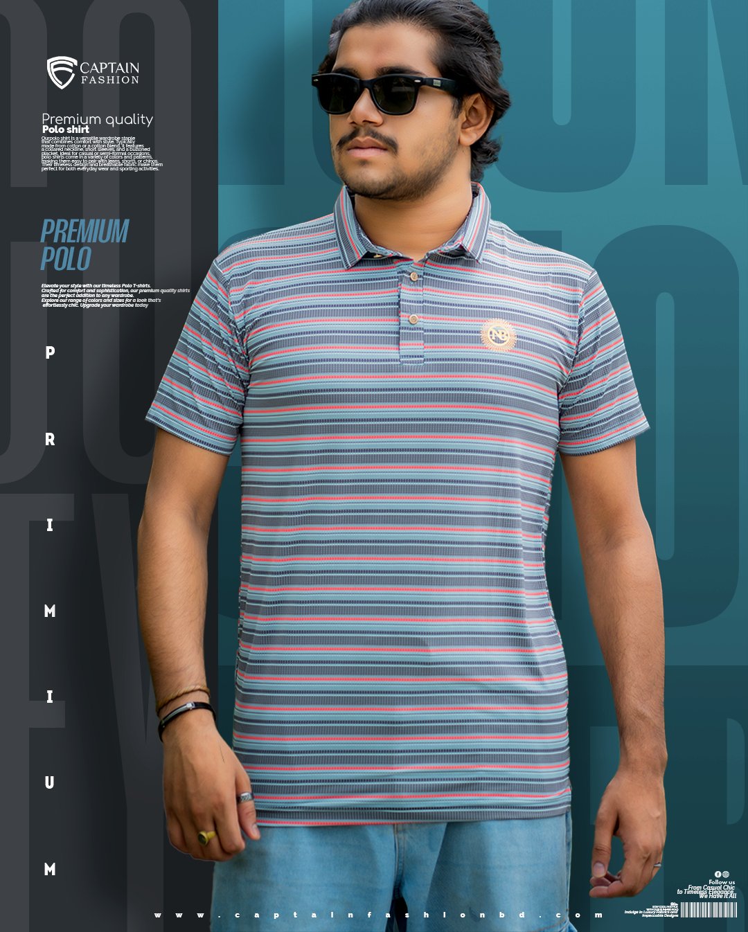 China Polo Shirt (exclusive) - Captain Fashion Bd