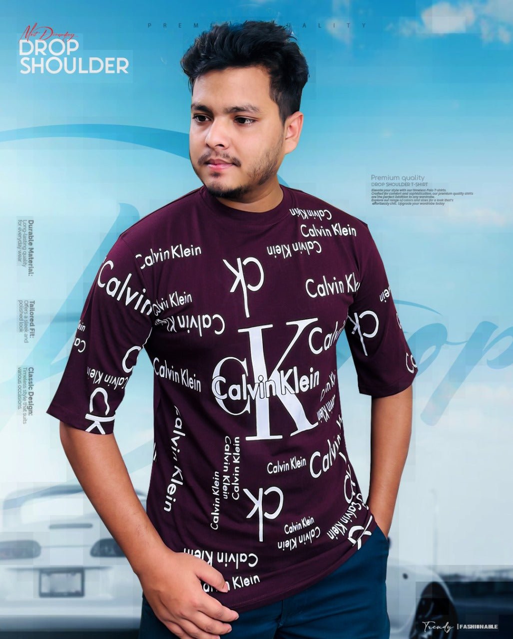 Premioum Drop Shoulder T-Shirt - Captain Fashion Bd