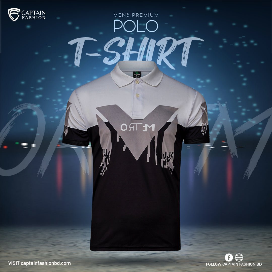 premium polo shirt Black - Captain Fashion Bd