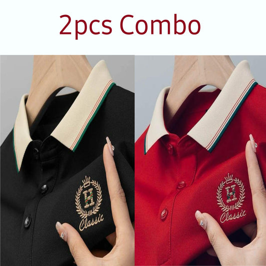 2 pcs combo Polo Shirt For Men (Export Quality) - Captain Fashion Bd