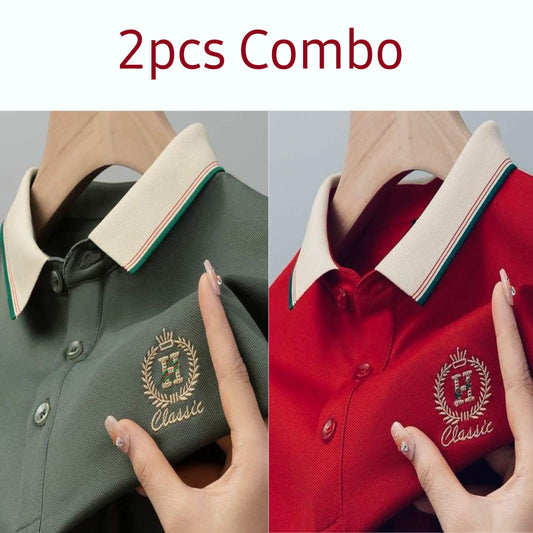 2 pcs combo Polo Shirt For Men (Export Quality) - Captain Fashion Bd