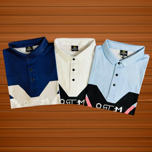 3 pcs polo shirt combo offer M design - Captain Fashion Bd