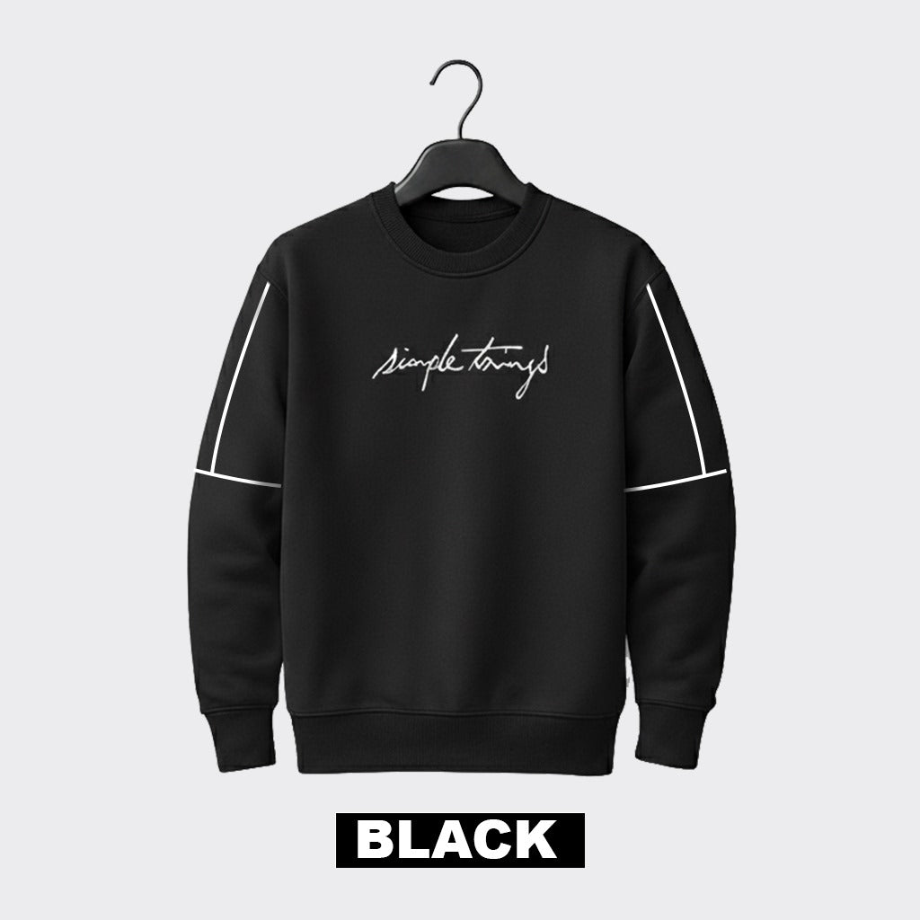 Premium Signature Sweatshirt for Men - Black