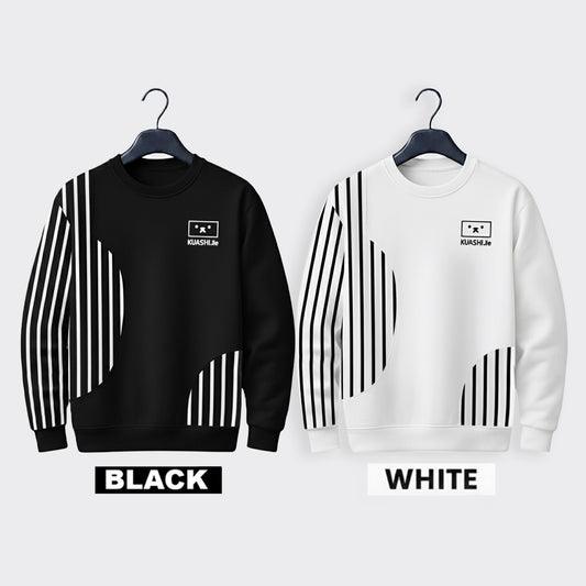 Premium K-103 Sweatshirt for Men - Black & White