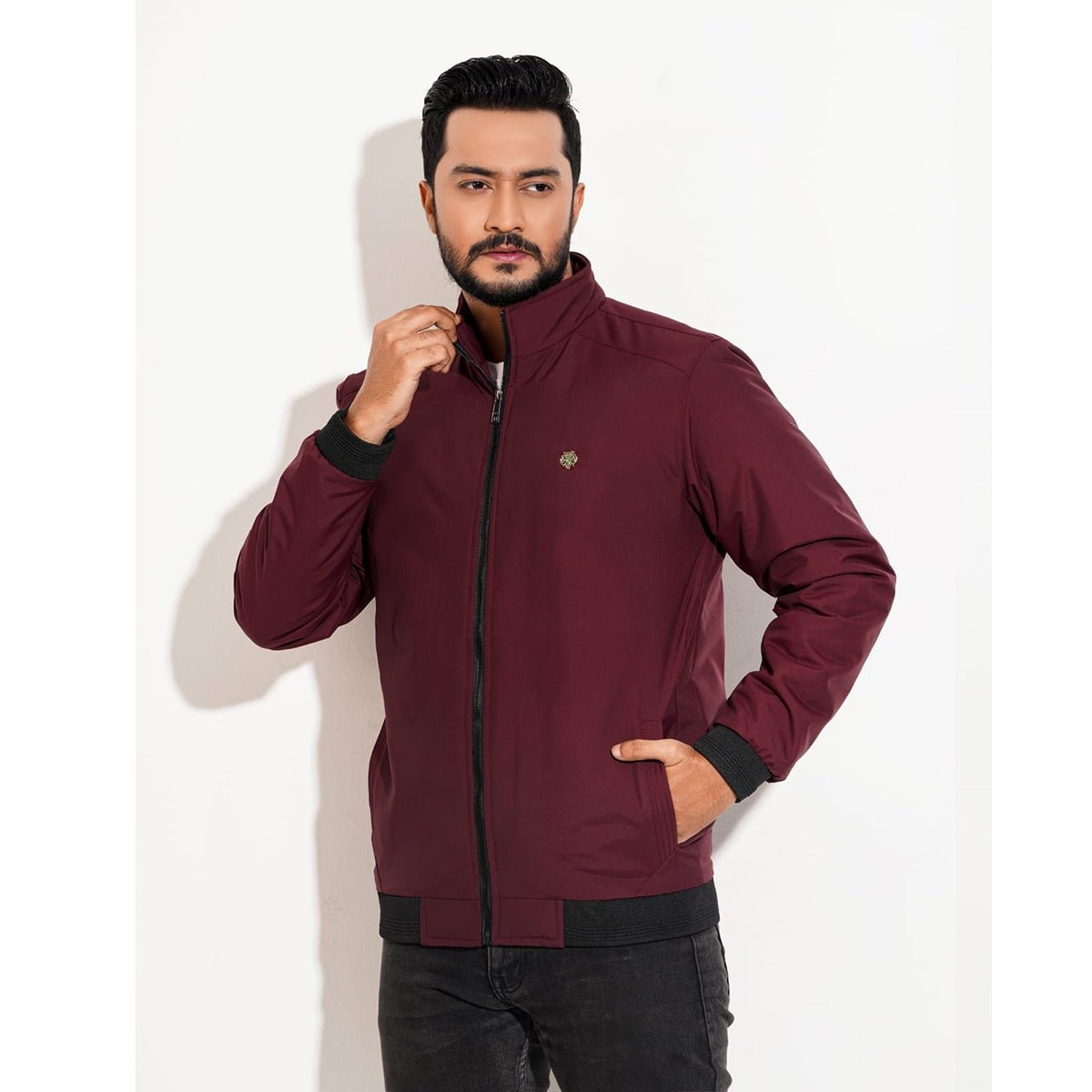 High Neck Men's Winter Jacket - Captain Fashion Bd