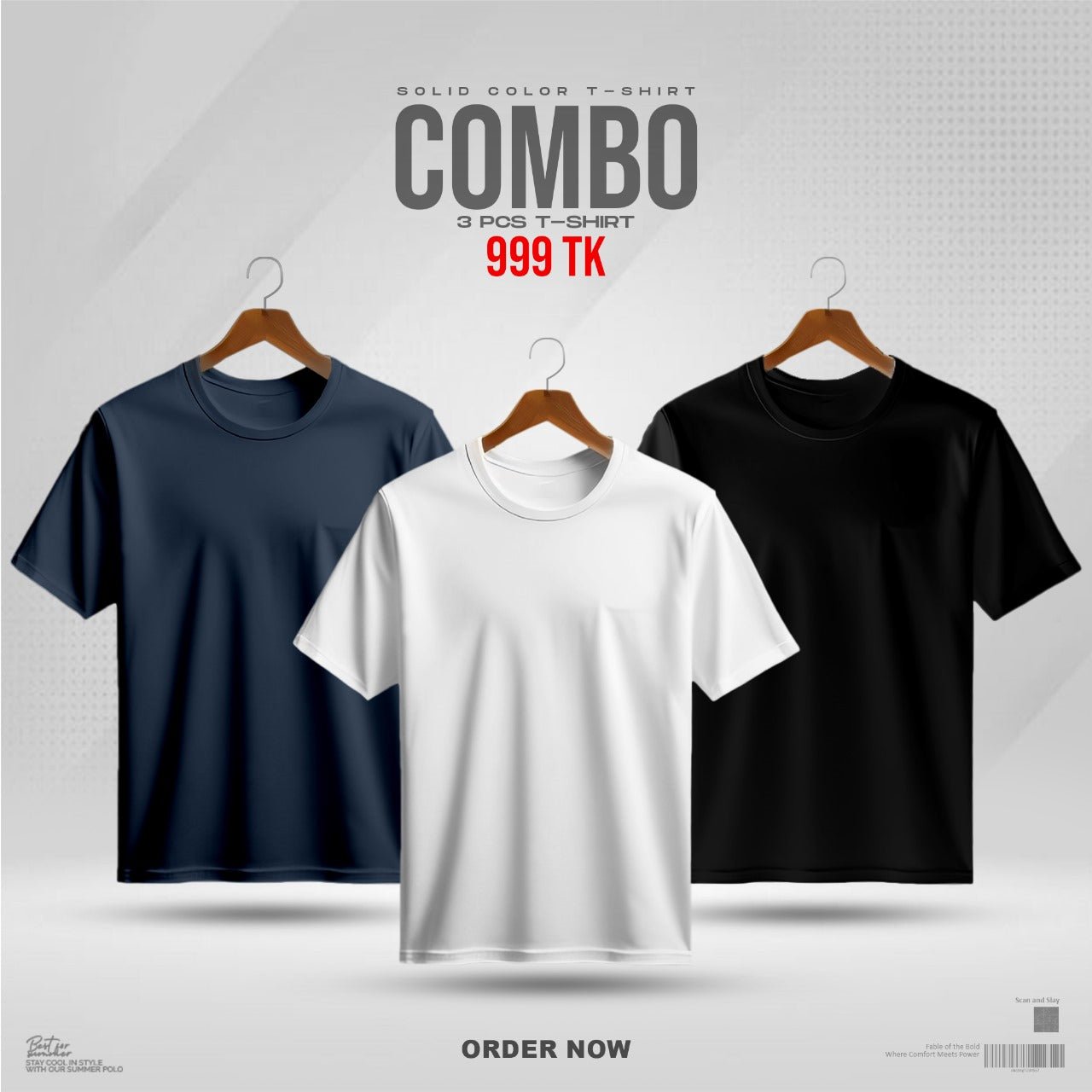 Premioum Solid T-Shirt for men - Captain Fashion Bd