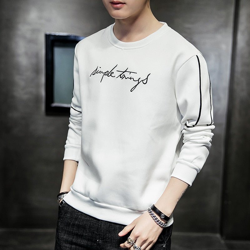 Premium Sweatshirt for Men - white - Captain Fashion Bd