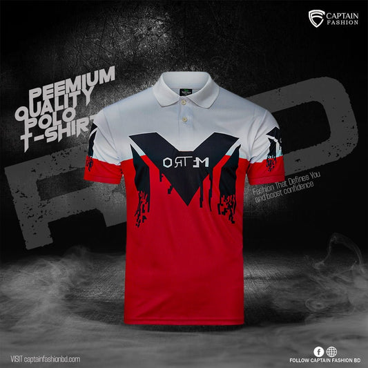 premium polo shirt RED - Captain Fashion Bd